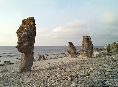 Raukar på Fårö