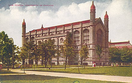 The law school, depicted in a postcard from the 1910s