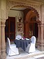 Garden Restaurant at the Laxmi Niwas Palace