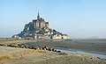 Mont-Saint-Michel aan die Franse kus van die Engelse Kanaal