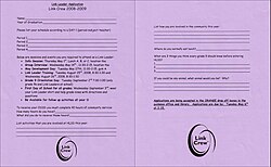 A 2008-2009 Heart Lake version of the Link Leader application form. Link Leader Application.jpeg
