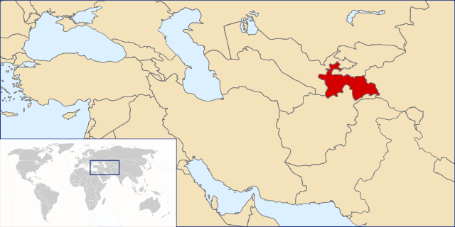 Lokasi Tajikistan
