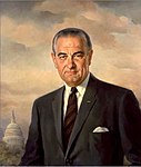 Porträtt av Lyndon B. Johnson 1968