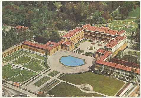 Veduta aerea della Villa Reale