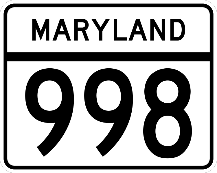 File:MD Route 998.svg