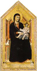 Madonna enthroned with child