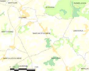 Poziția localității Saint-Jacut-du-Mené