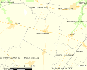 Poziția localității Francourville