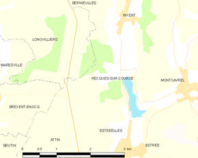 Poziția localității Recques-sur-Course