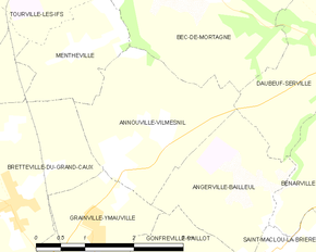 Poziția localității Annouville-Vilmesnil
