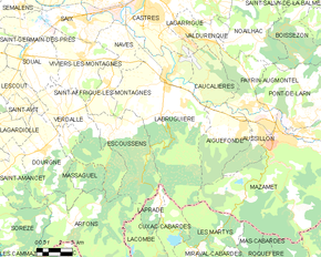 Poziția localității Labruguière