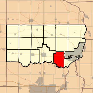 Map highlighting Eden Township, Clinton County, Iowa.svg