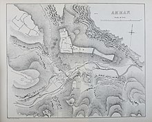 La prima mappa di Amman realizzata con criteri scientifici nel 1881.[43]