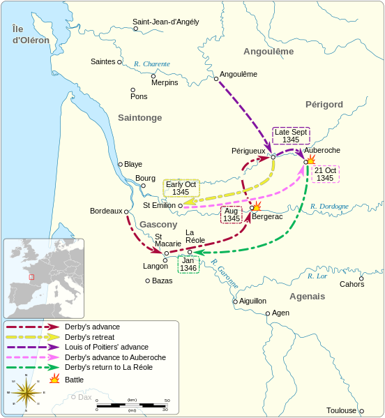 File:Map of Gascon campaign of 1345.svg