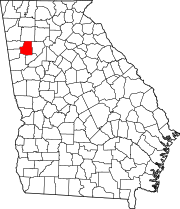 Map of Georgia highlighting Paulding County.svg