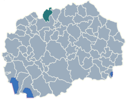 Čučer-Sandevo – Mappa