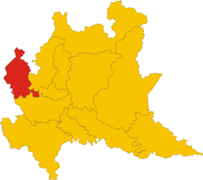 Poziția provinciei în Lombardia