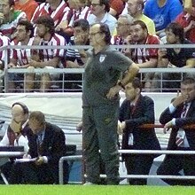 Marcelo Bielsa led Athletic Bilbao to its second European final. Marcelo Bielsa - Athletic 2011.jpg