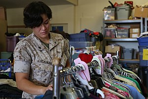 Marines volunteer at MCB Hawaii Thrift Shop 150331-M-QA266-028.jpg