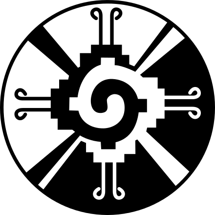 Mesoamerican symbol widely used by the Mexicas as a representation of Ometeotl.