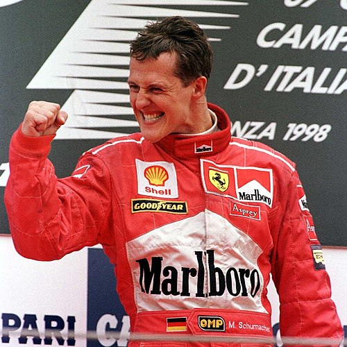 Defending double world champion Michael Schumacher (pictured in 1998) finished third in his first year with Scuderia Ferrari, taking 3 wins for the te
