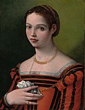 Женский портрет. Между 1501 и 1600. Дерево, масло. Чикагский институт искусств, США