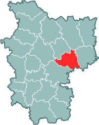 Ігуменскі раён на мапе