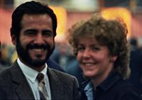 Miguel Quinteros and Isabel Hund, Chess Olympiad 1984 Miguel Quinteros Isabel Hund 1984 Saloniki.jpg