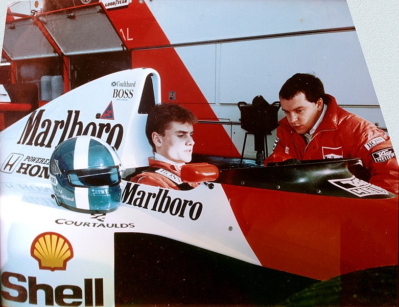 File:Mike gascoyne engineering David Coulthard at his Autosport test.JPG