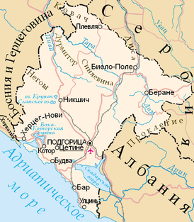 карта: География Черногории