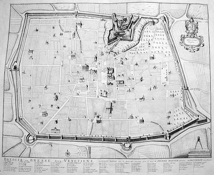 صورة:Mortier, Pierre (1661-1711), Mappa di Brescia a inizio Settecento.jpg