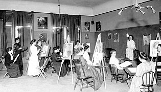Mrs. Jenkins’ art class, Holmes Hall, c. 1905