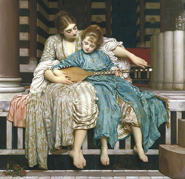 File:Music Lesson by Lord Frederic Leighton.jpg