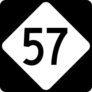 <span class="mw-page-title-main">North Carolina Highway 57</span> State highway in North Carolina, US