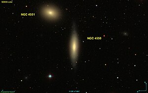 Пара галактик NGC 4550 и NGC 4551