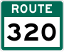 Route 320 marker