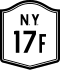 New York State Route 17F marker