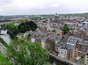 Sicht auf Namur von der Zitadelle aus