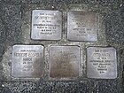 Nauheim Stolpersteine ​​Waldstrasse 10.jpg