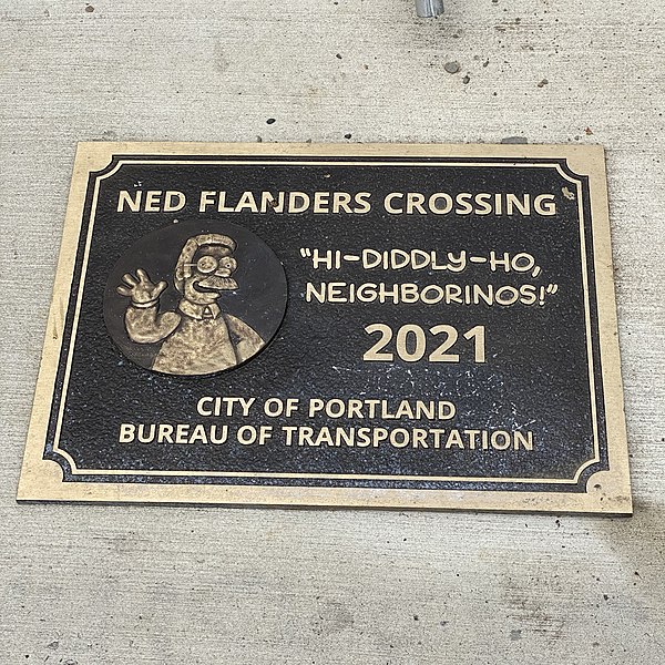 File:Ned Flanders Crossing Plaque.jpg