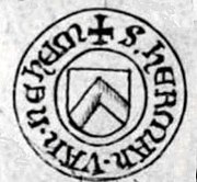 Historischer Siegelabdruck mit Wappen derer von Neheim
