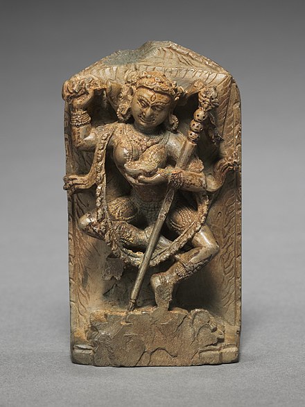 Dancing Vajravārāhī, a Buddhist tantric deity, Nepal, 11th-12th century.