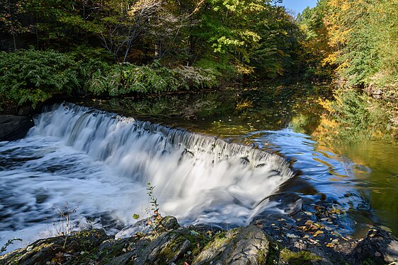 Bronx River waterfall, New York Botanical Garden