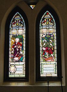 Interior view of window showing Victorian glass Newport Parish Church Interior Window.jpg