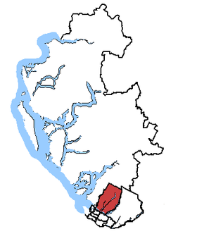 Kaart van het kiesdistrict