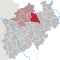 Lage des Kreises Warendorf in Nordrhein-Westfalen
