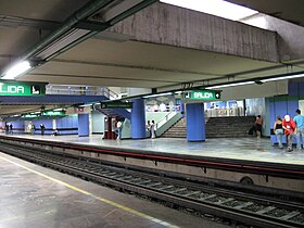 Piattaforma della stazione.