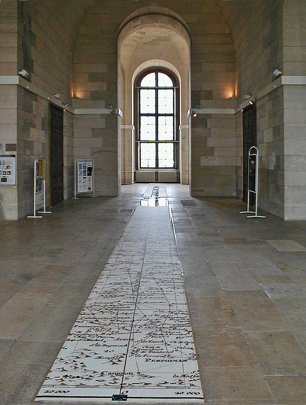 The Meridian room of the Paris Observatory (or Cassini room): the Paris meridian is drawn on the ground.