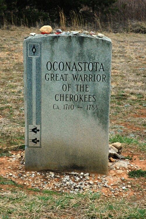 Oconostota's grave site at Chota