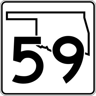 <span class="mw-page-title-main">Oklahoma State Highway 59</span> Highway in Oklahoma